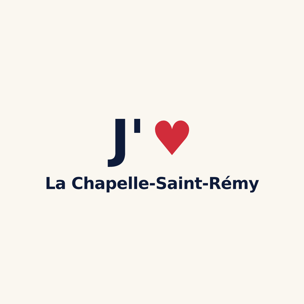 Tasse personnalisée La Chapelle-Saint-Rémy — design J'aime La Chapelle-Saint-Rémy