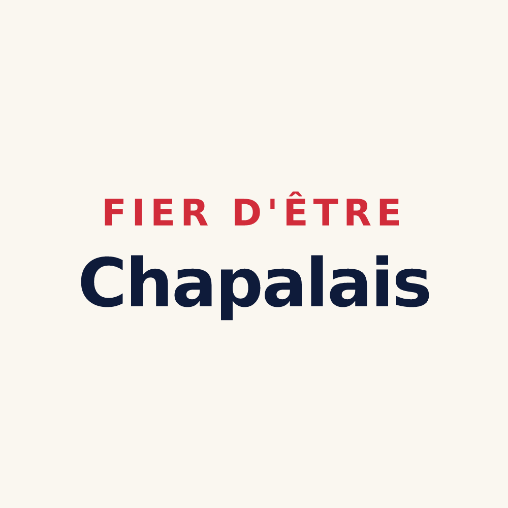 Tasse « Fier d'être Chapalais » — design pour La Chapelle-Saint-Sauveur