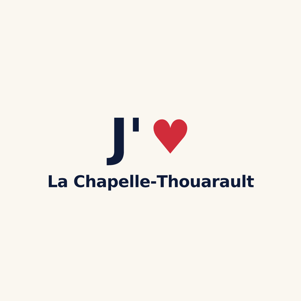 Tasse personnalisée La Chapelle-Thouarault — design J'aime La Chapelle-Thouarault