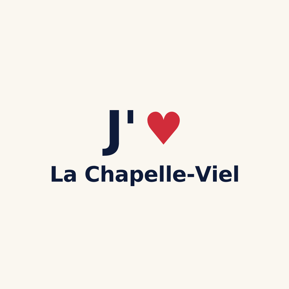 Tasse personnalisée La Chapelle-Viel — design J'aime La Chapelle-Viel