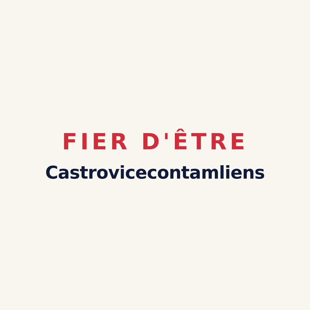 Tasse « Fier d'être Castrovicecontamliens » — design pour La Châtre-Langlin