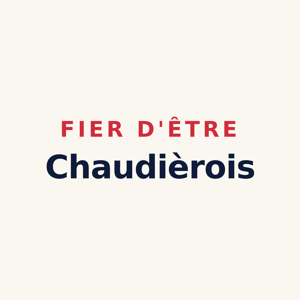 Tasse « Fier d'être Chaudièrois » — design pour La Chaudière