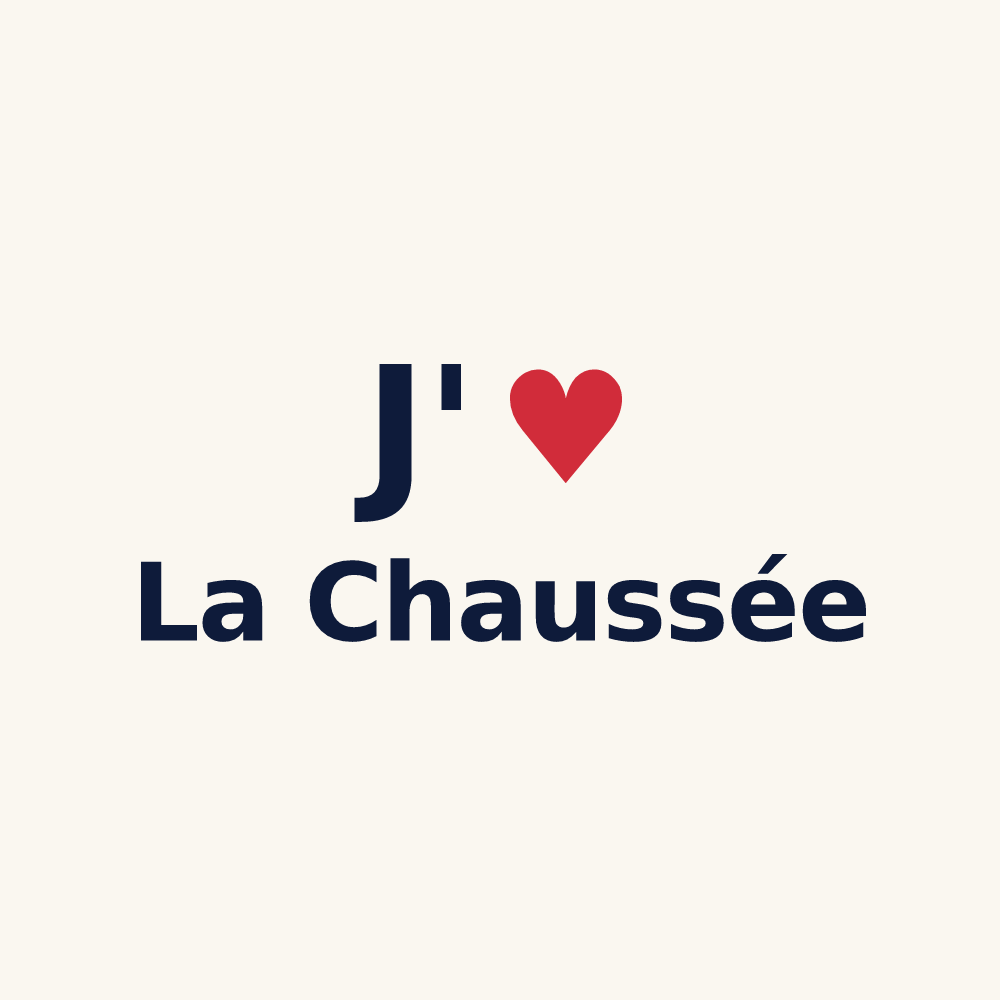 Tasse personnalisée La Chaussée — design J'aime La Chaussée