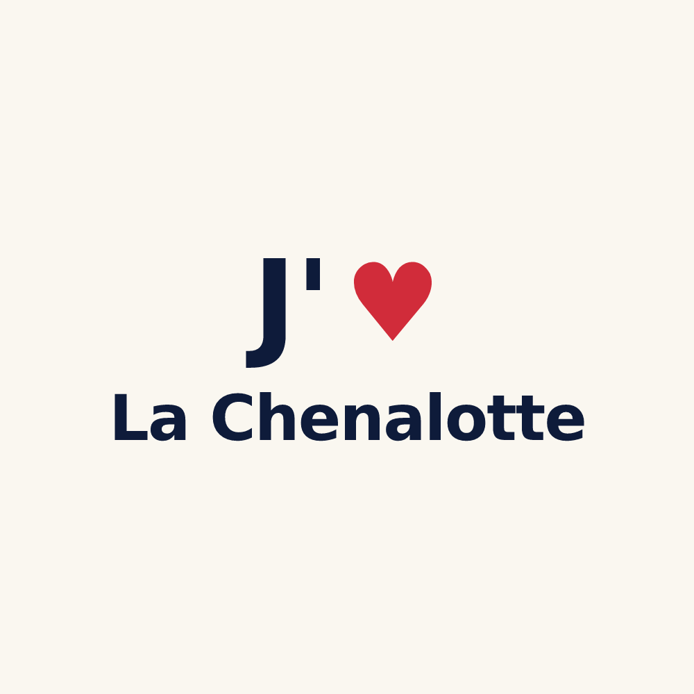 Tasse personnalisée La Chenalotte — design J'aime La Chenalotte