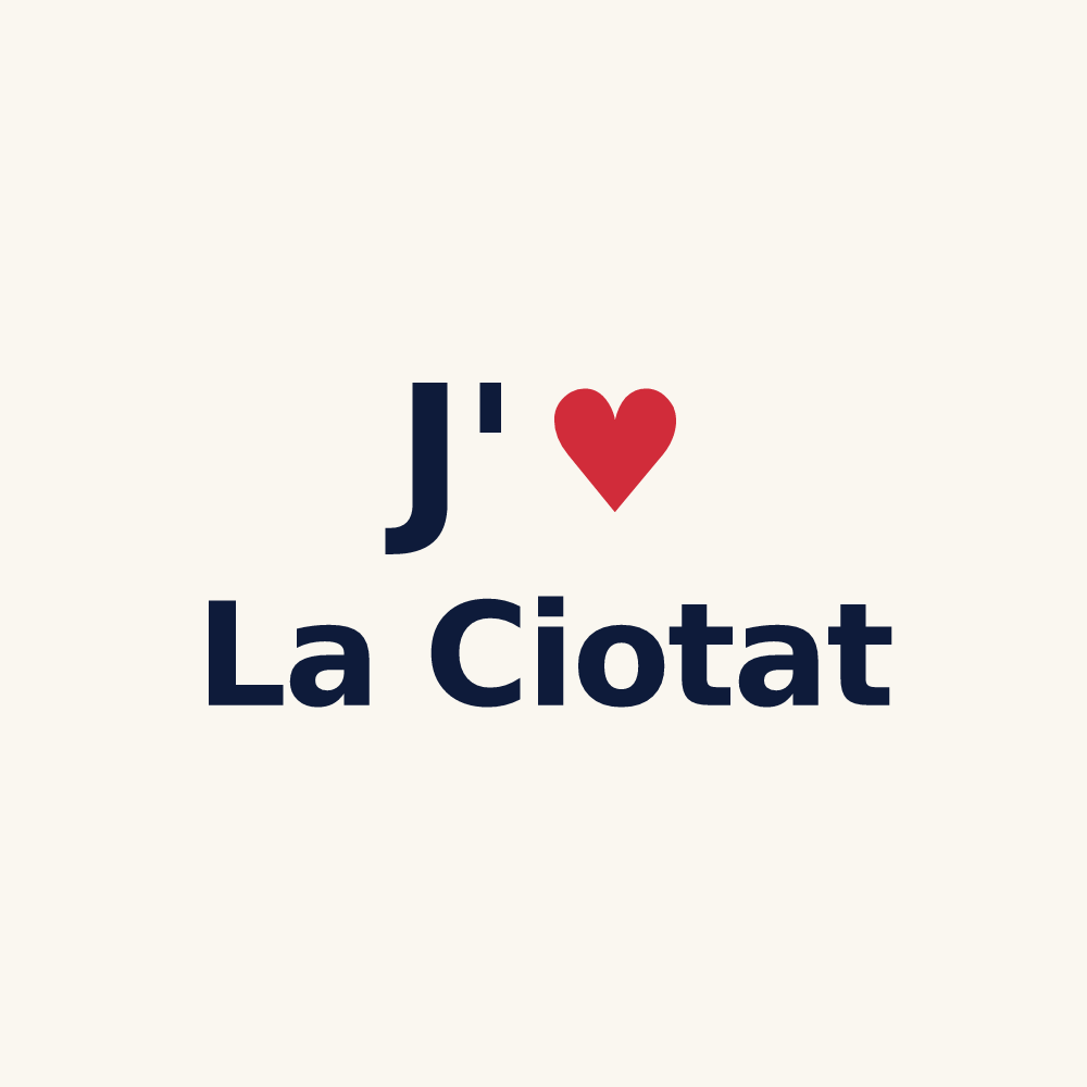 Tasse personnalisée La Ciotat — design J'aime La Ciotat