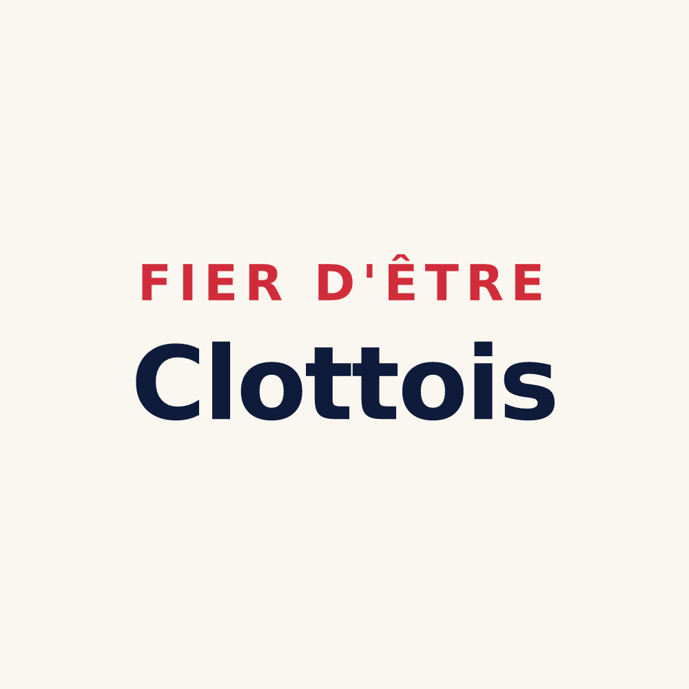 Tasse « Fier d'être Clottois » — design pour La Clotte