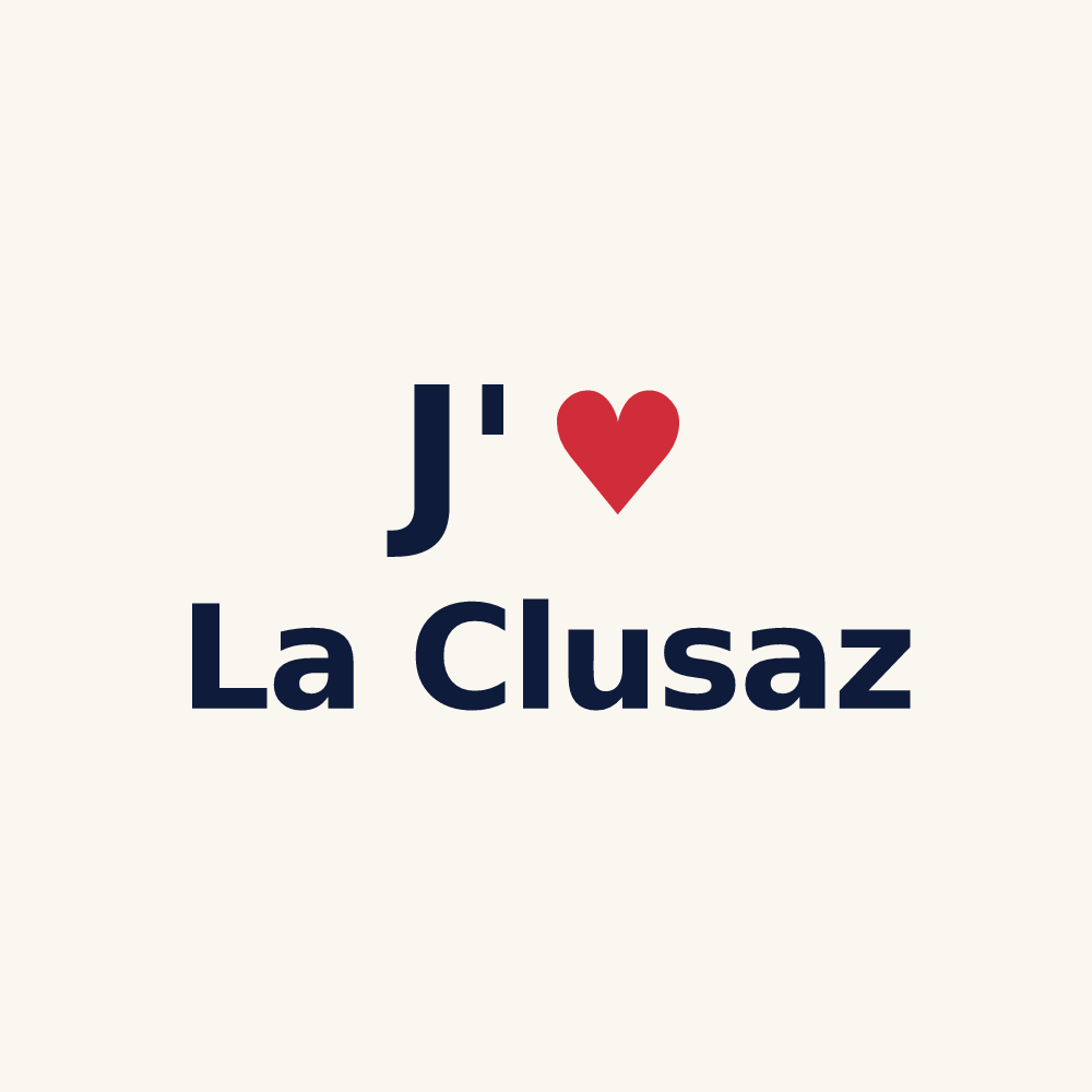 Tasse personnalisée La Clusaz — design J'aime La Clusaz