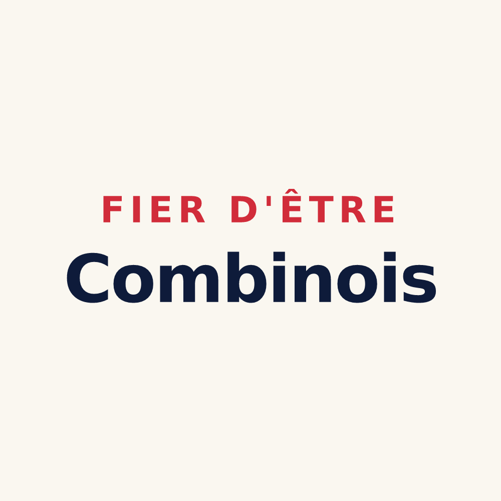 Tasse « Fier d'être Combinois » — design pour La Combe-de-Lancey