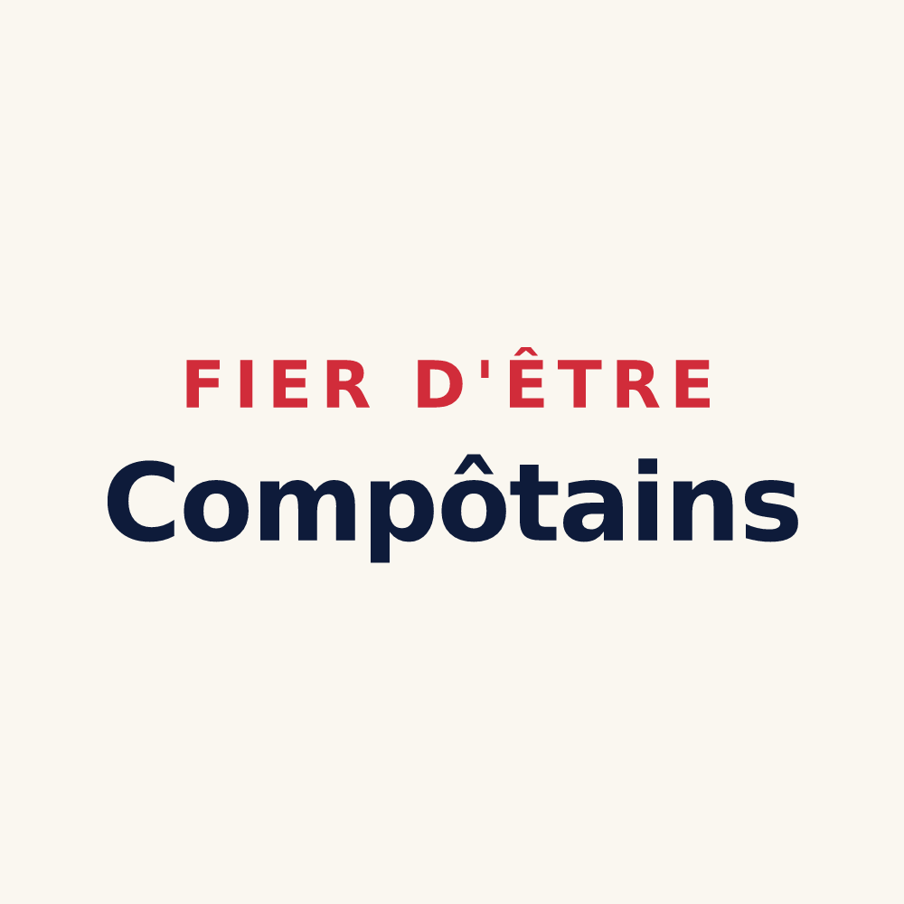 Tasse « Fier d'être Compôtains » — design pour La Compôte