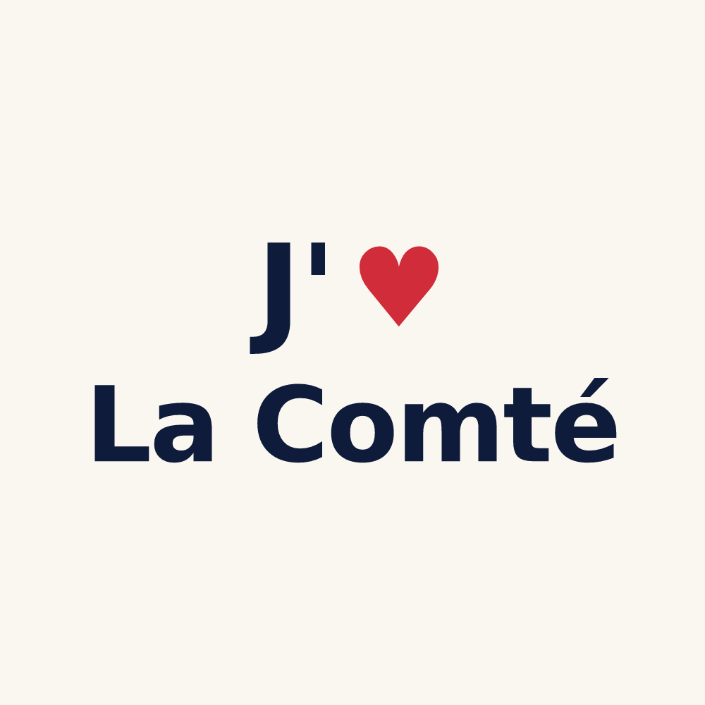 Tasse personnalisée La Comté — design J'aime La Comté