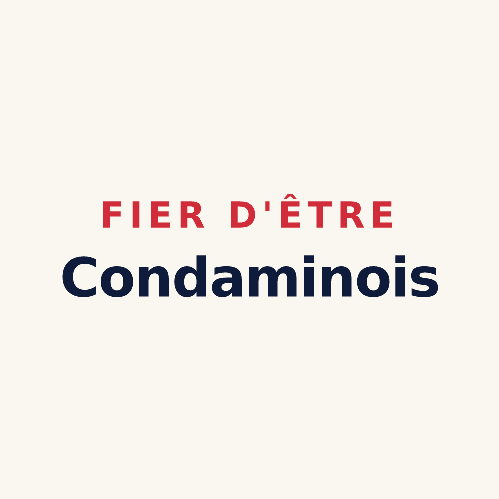 Tasse « Fier d'être Condaminois » — design pour La Condamine-Châtelard