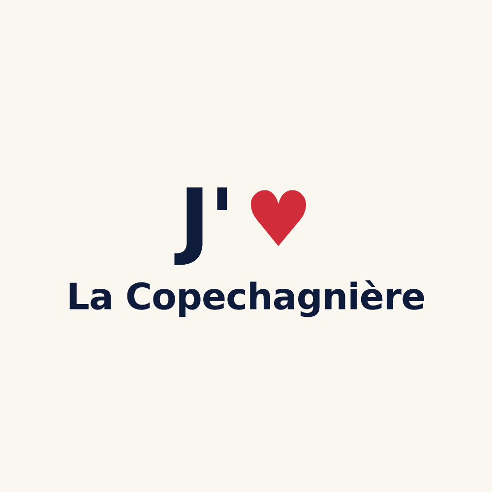 Tasse personnalisée La Copechagnière — design J'aime La Copechagnière