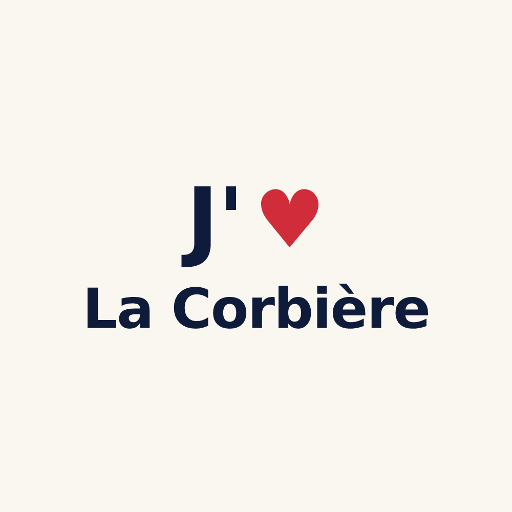 Tasse personnalisée La Corbière — design J'aime La Corbière