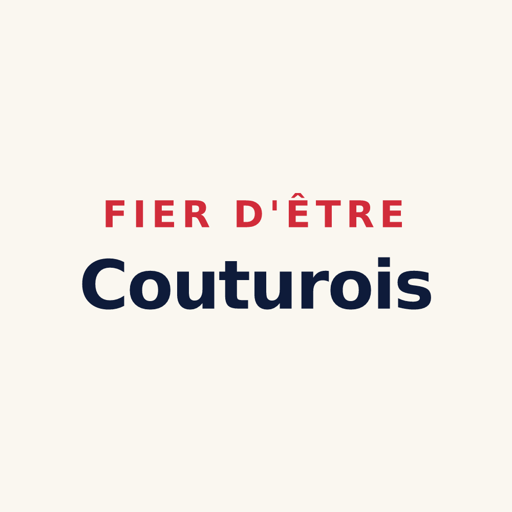 Tasse « Fier d'être Couturois » — design pour La Couture