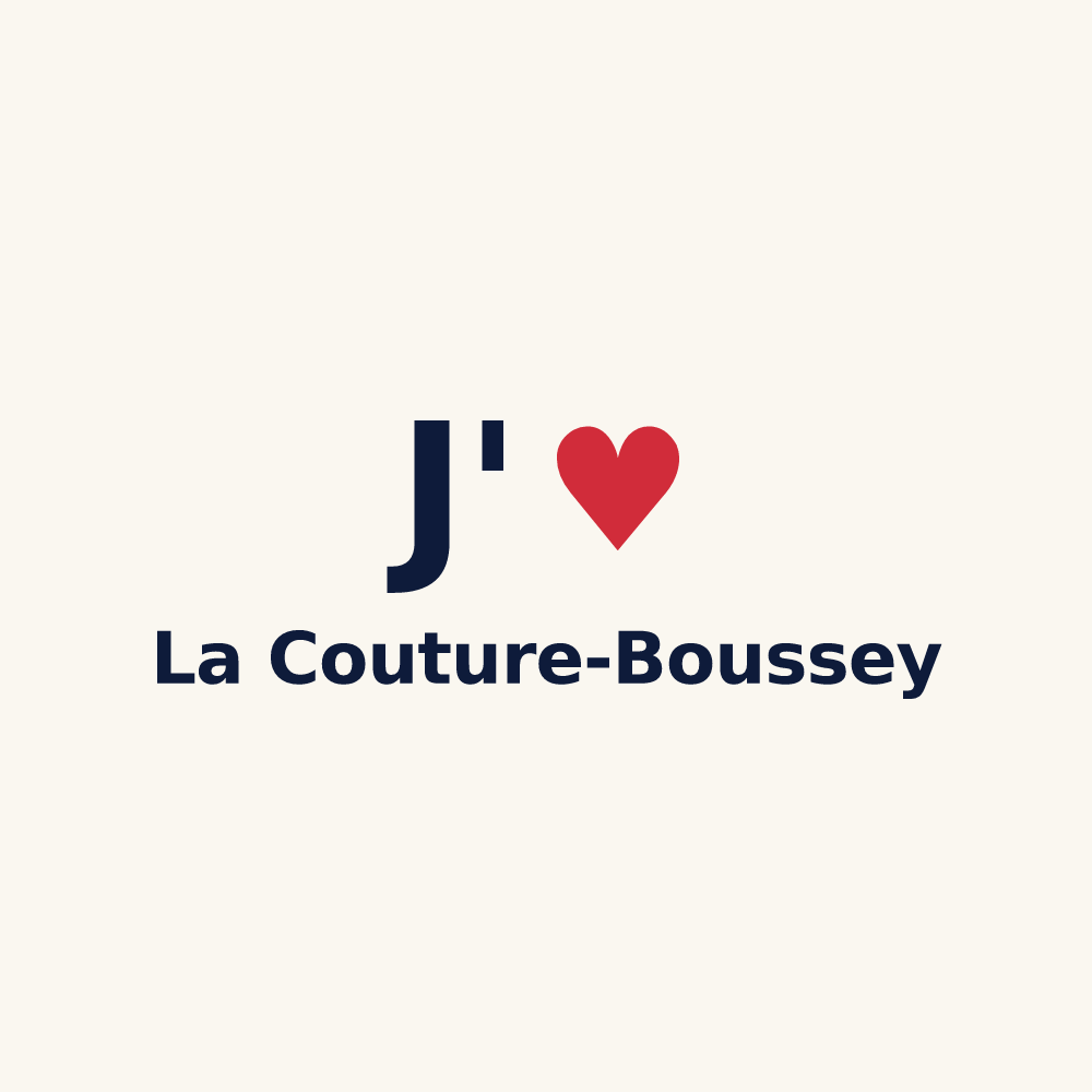 Tasse personnalisée La Couture-Boussey — design J'aime La Couture-Boussey