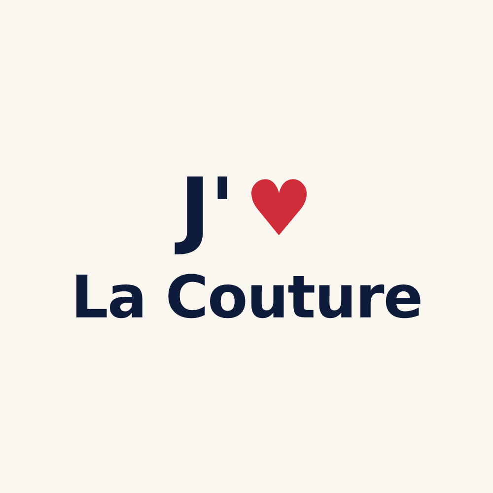 Tasse personnalisée La Couture — design J'aime La Couture