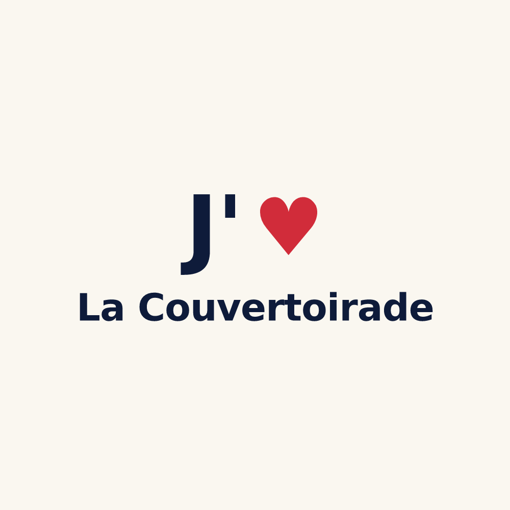 Tasse personnalisée La Couvertoirade — design J'aime La Couvertoirade