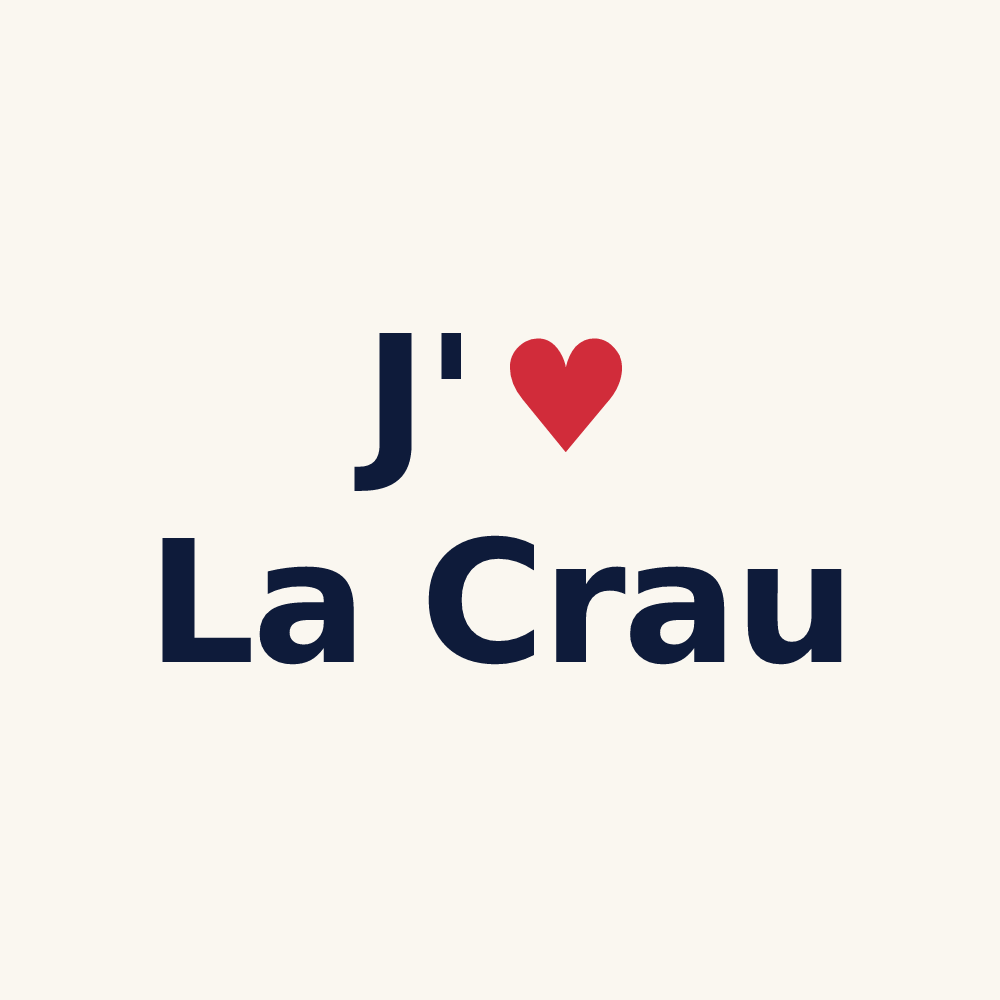 Tasse personnalisée La Crau — design J'aime La Crau