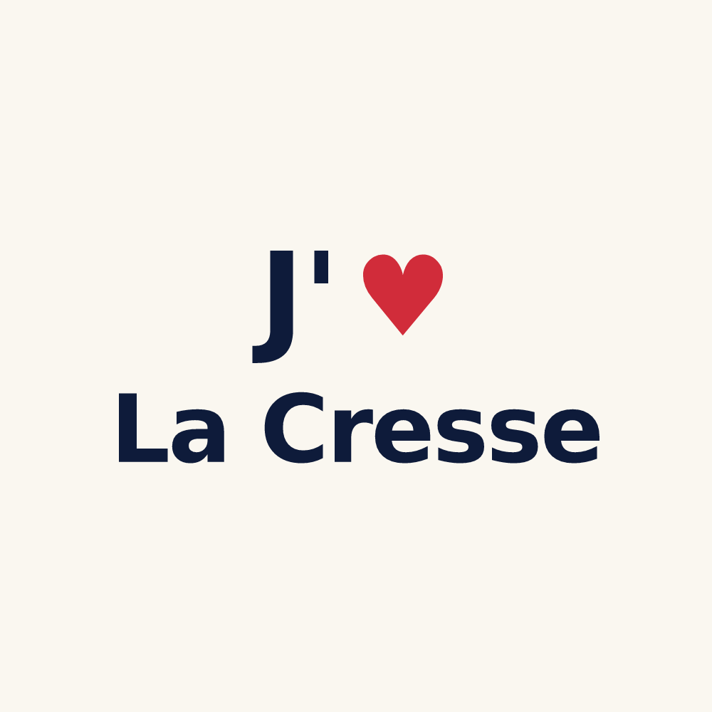 Tasse personnalisée La Cresse — design J'aime La Cresse