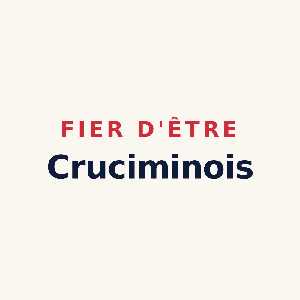 Tasse « Fier d'être Cruciminois » — design pour La Croix-aux-Mines