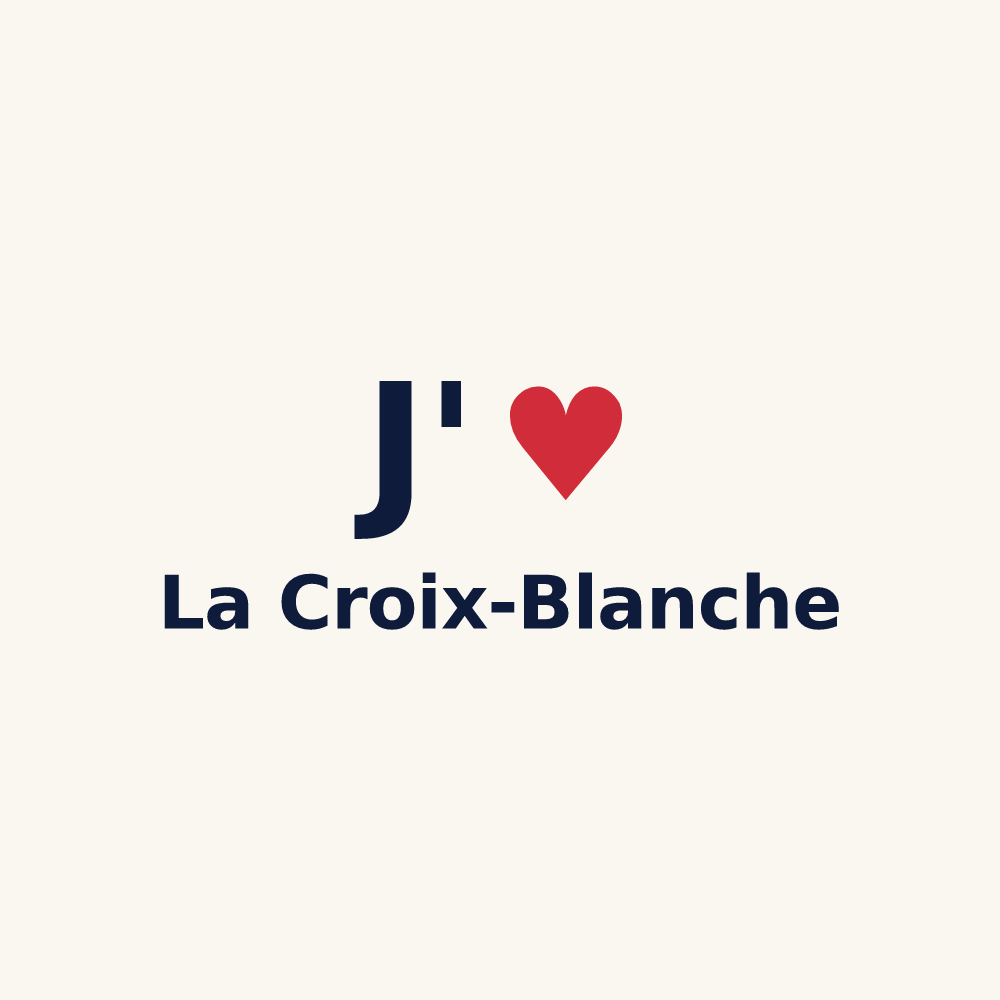 Tasse personnalisée La Croix-Blanche — design J'aime La Croix-Blanche