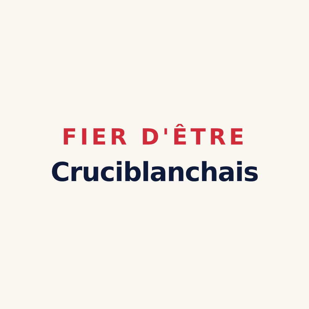 Tasse « Fier d'être Cruciblanchais » — design pour La Croix-Blanche