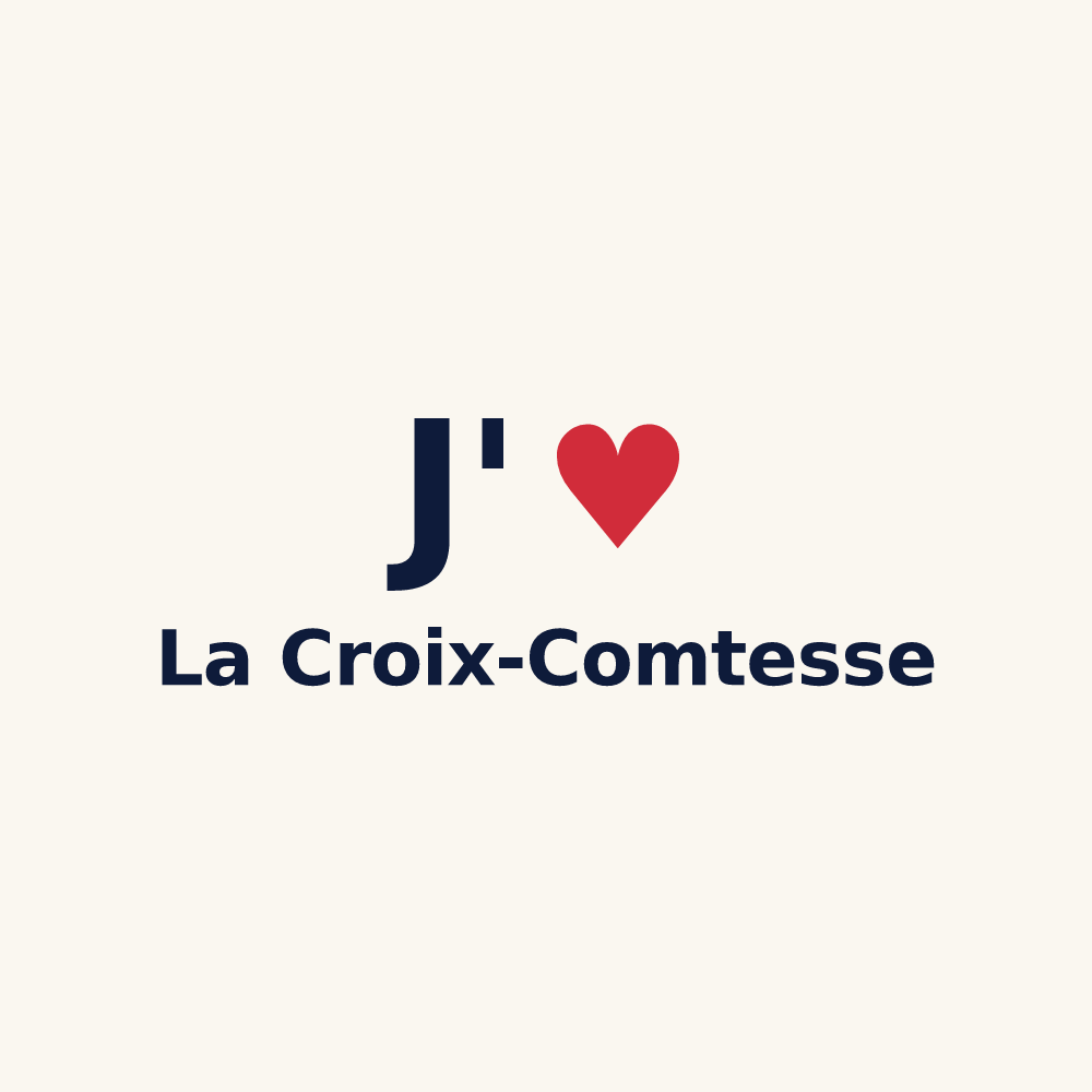 Tasse personnalisée La Croix-Comtesse — design J'aime La Croix-Comtesse