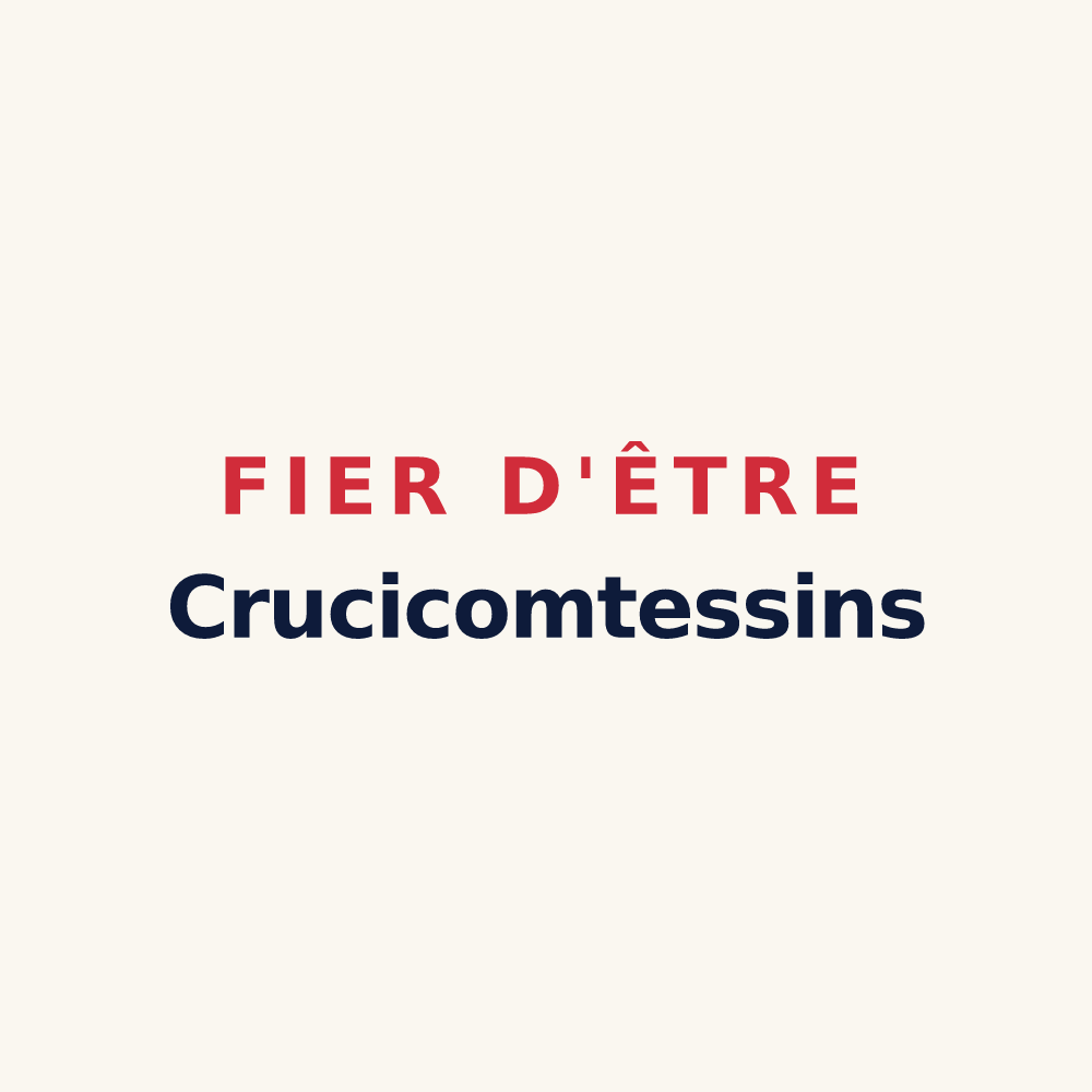 Tasse « Fier d'être Crucicomtessins » — design pour La Croix-Comtesse