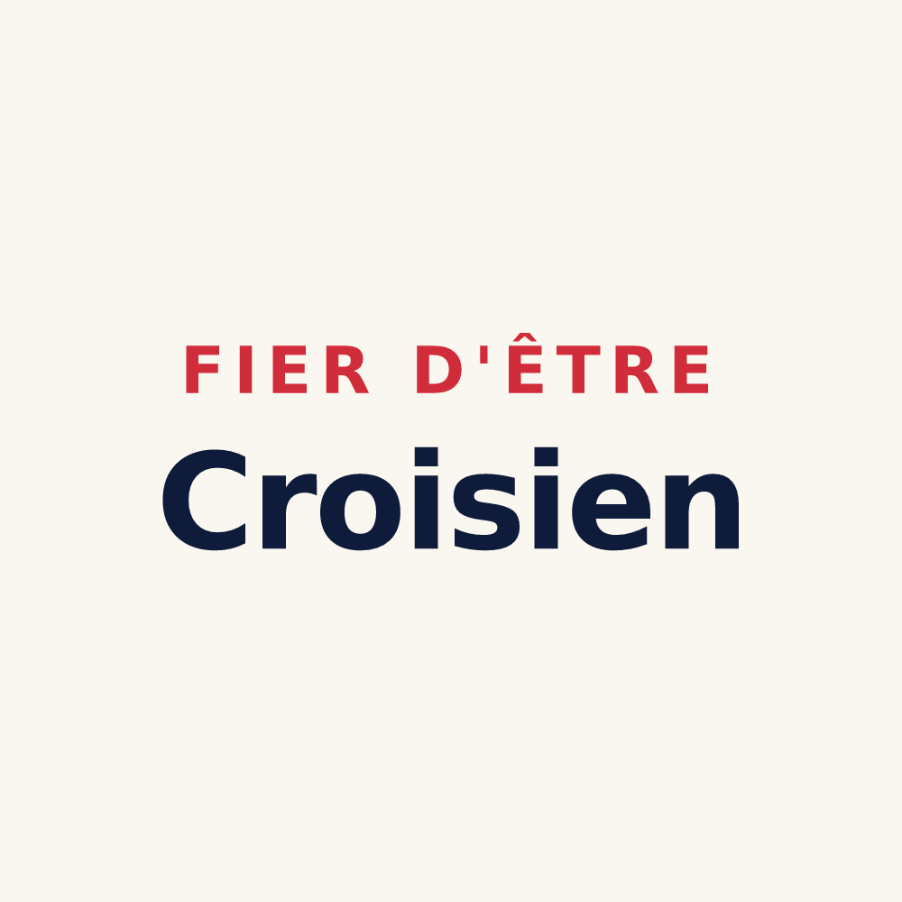 Tasse « Fier d'être Croisien » — design pour La Croix-du-Perche