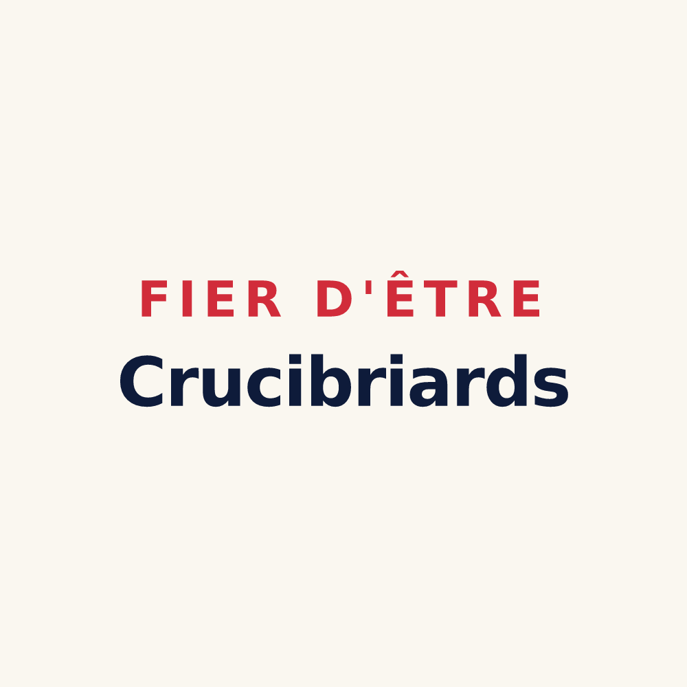 Tasse « Fier d'être Crucibriards » — design pour La Croix-en-Brie