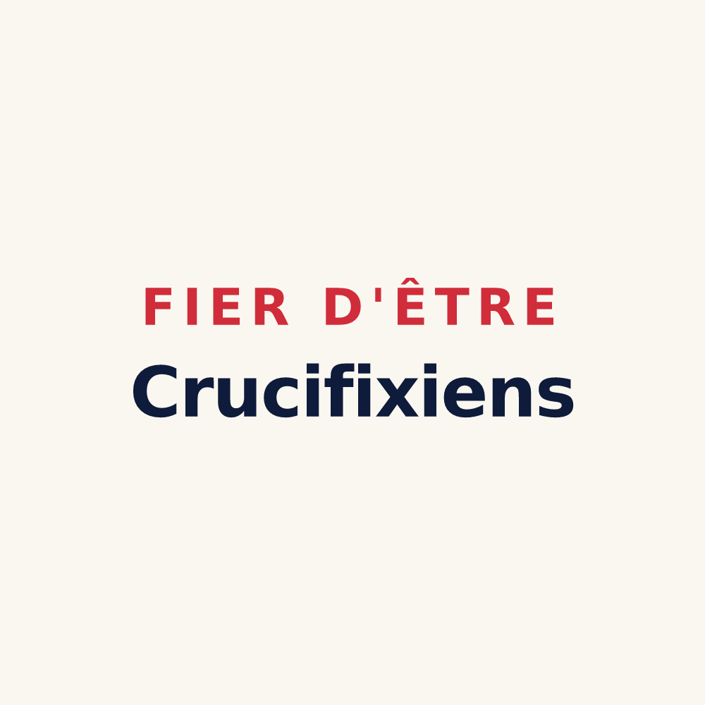 Tasse « Fier d'être Crucifixiens » — design pour La Croix-en-Touraine