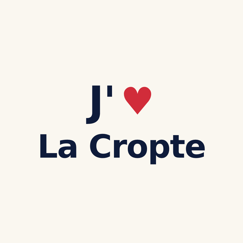 Tasse personnalisée La Cropte — design J'aime La Cropte