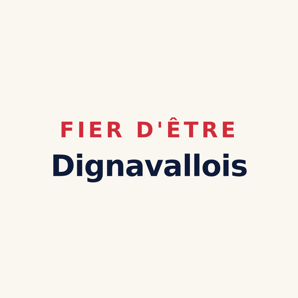 Tasse « Fier d'être Dignavallois » — design pour La Digne-d'Aval