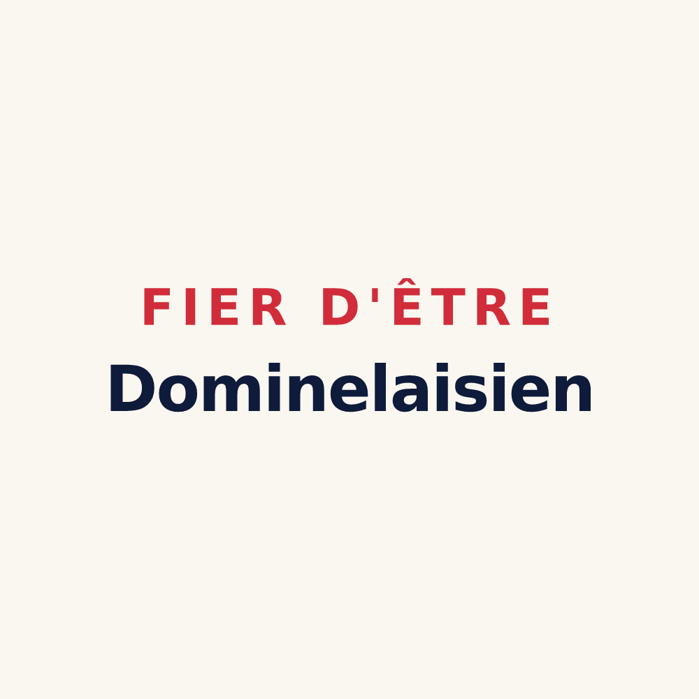 Tasse « Fier d'être Dominelaisien » — design pour La Dominelais