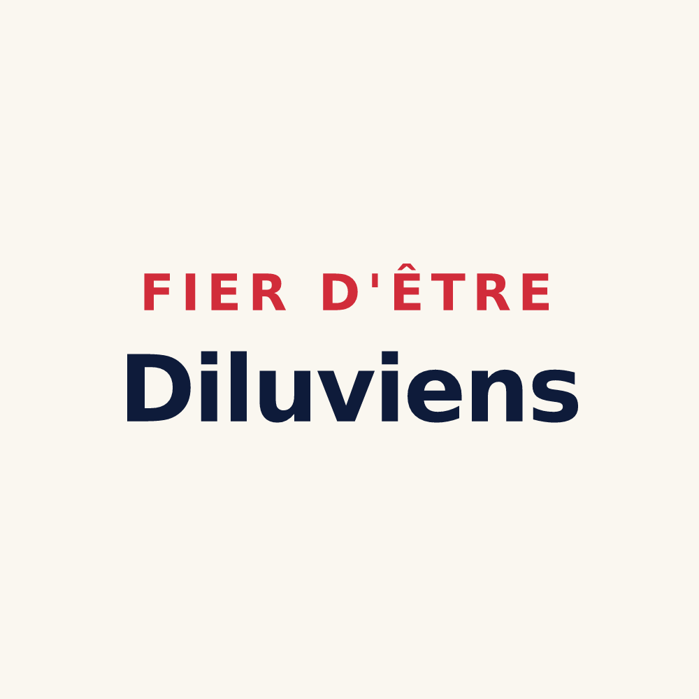 Tasse « Fier d'être Diluviens » — design pour La Drenne