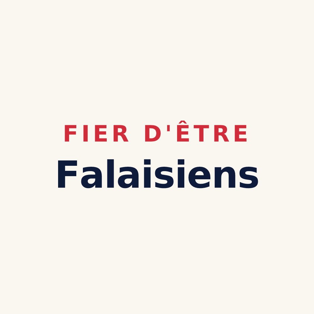 Tasse « Fier d'être Falaisiens » — design pour La Falaise