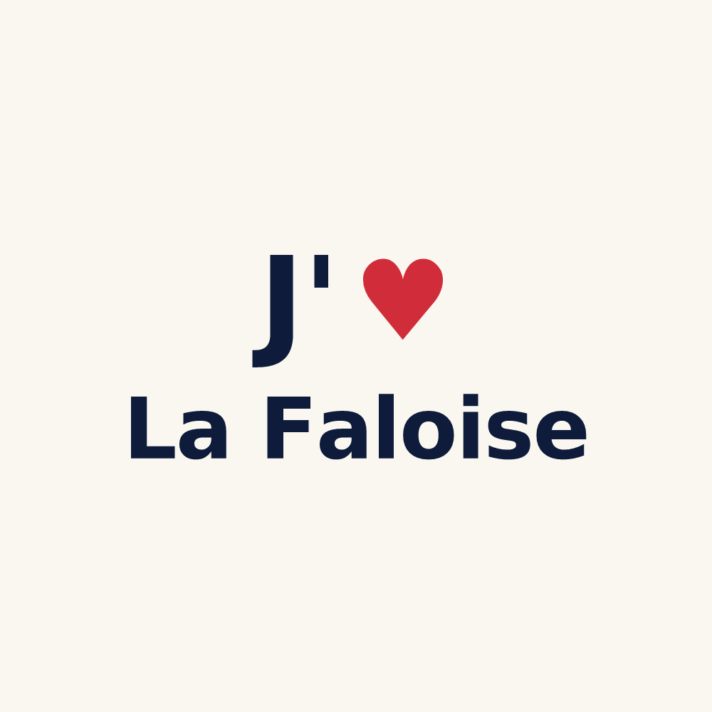 Tasse personnalisée La Faloise — design J'aime La Faloise