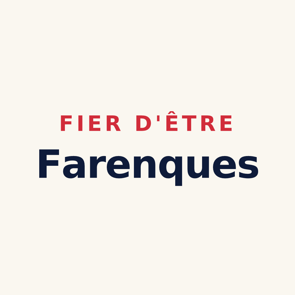 Tasse « Fier d'être Farenques » — design pour La Fare-les-Oliviers