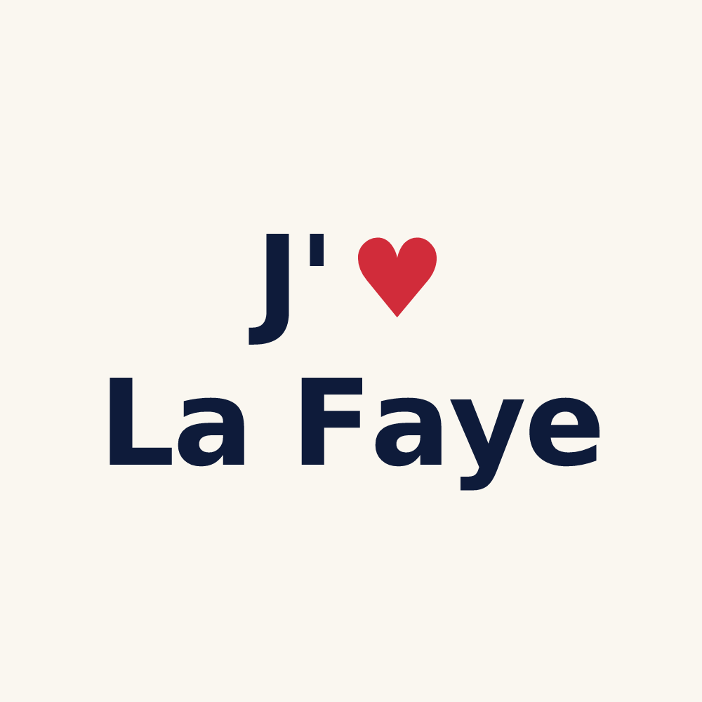 Tasse personnalisée La Faye — design J'aime La Faye