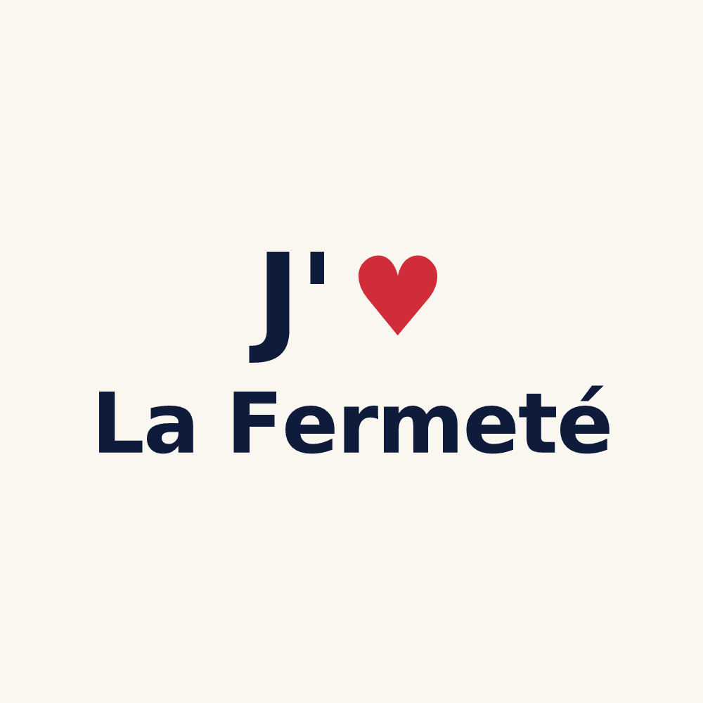 Tasse personnalisée La Fermeté — design J'aime La Fermeté