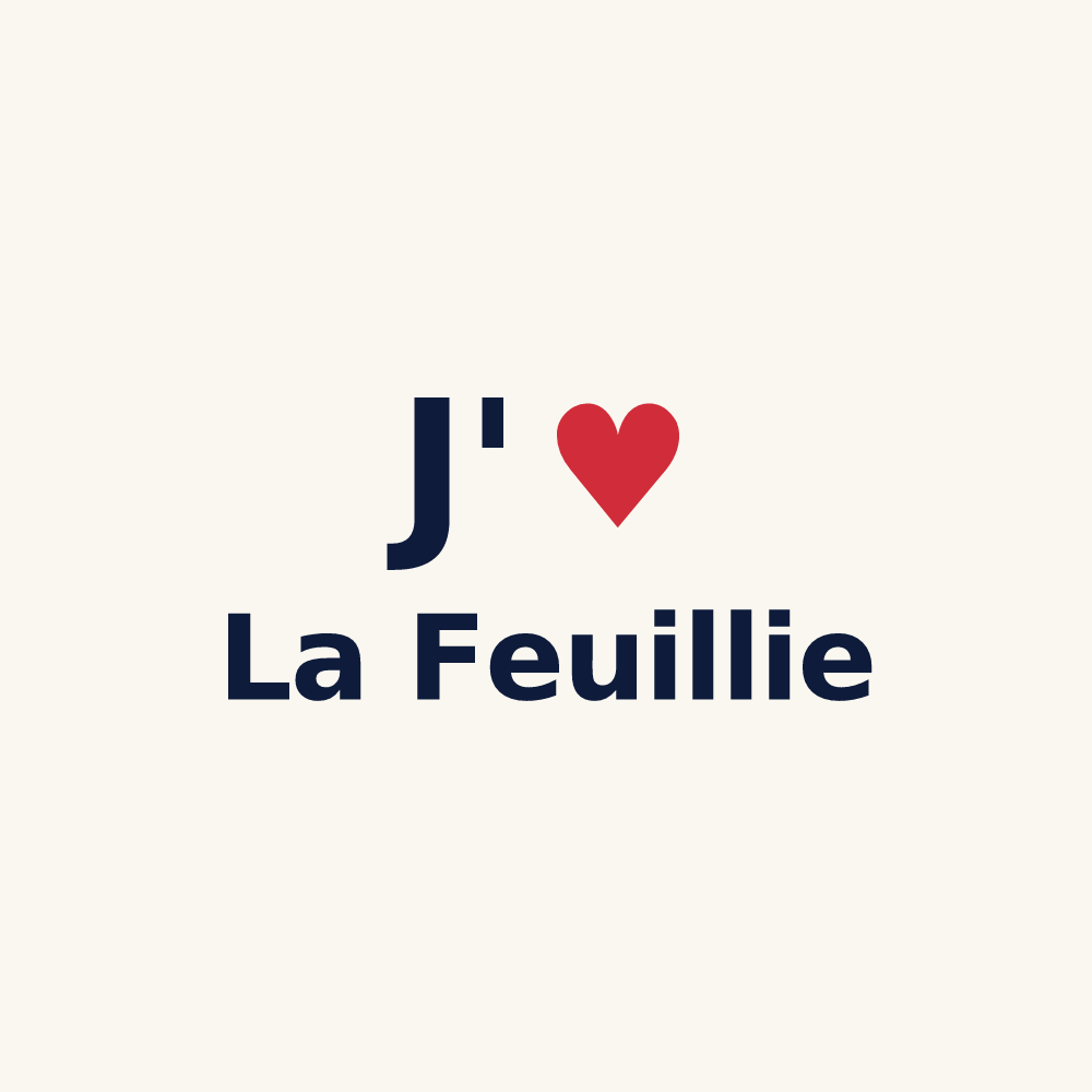 Tasse personnalisée La Feuillie — design J'aime La Feuillie