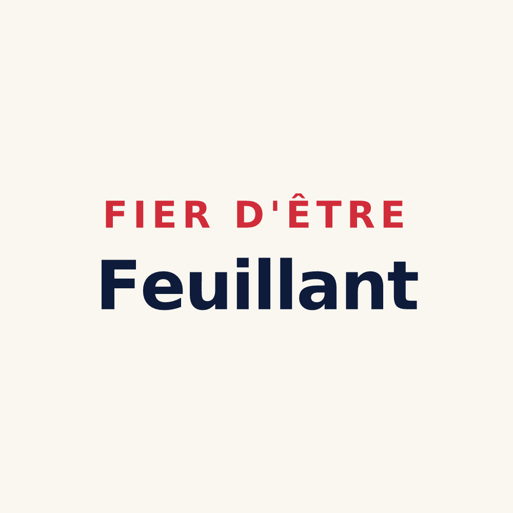 Tasse « Fier d'être Feuillant » — design pour La Feuillie