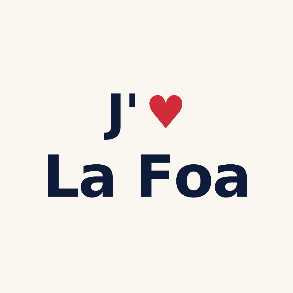 Tasse personnalisée La Foa — design J'aime La Foa