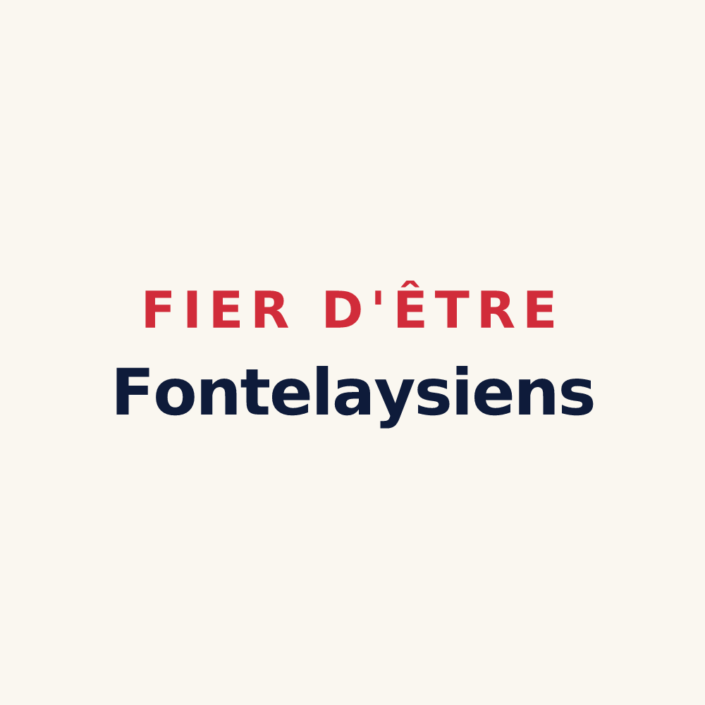 Tasse « Fier d'être Fontelaysiens » — design pour La Fontelaye