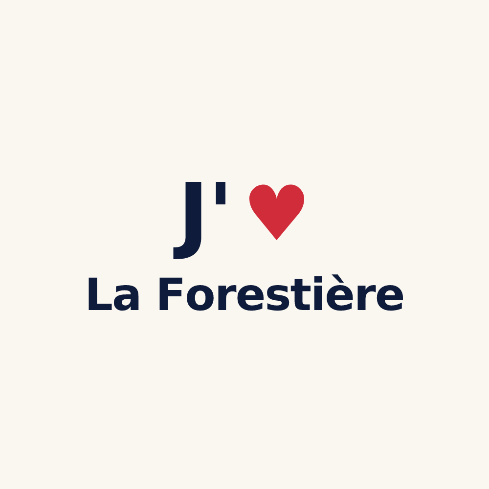 Tasse personnalisée La Forestière — design J'aime La Forestière