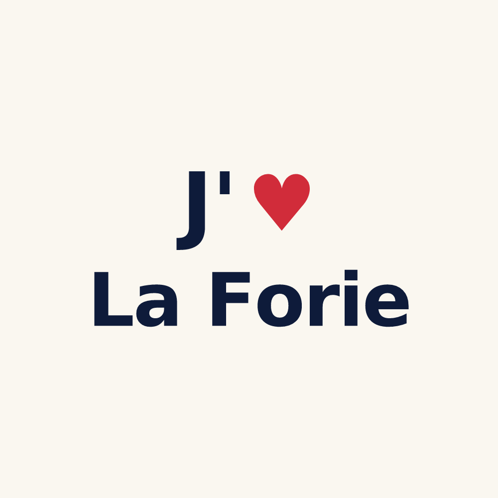 Tasse personnalisée La Forie — design J'aime La Forie