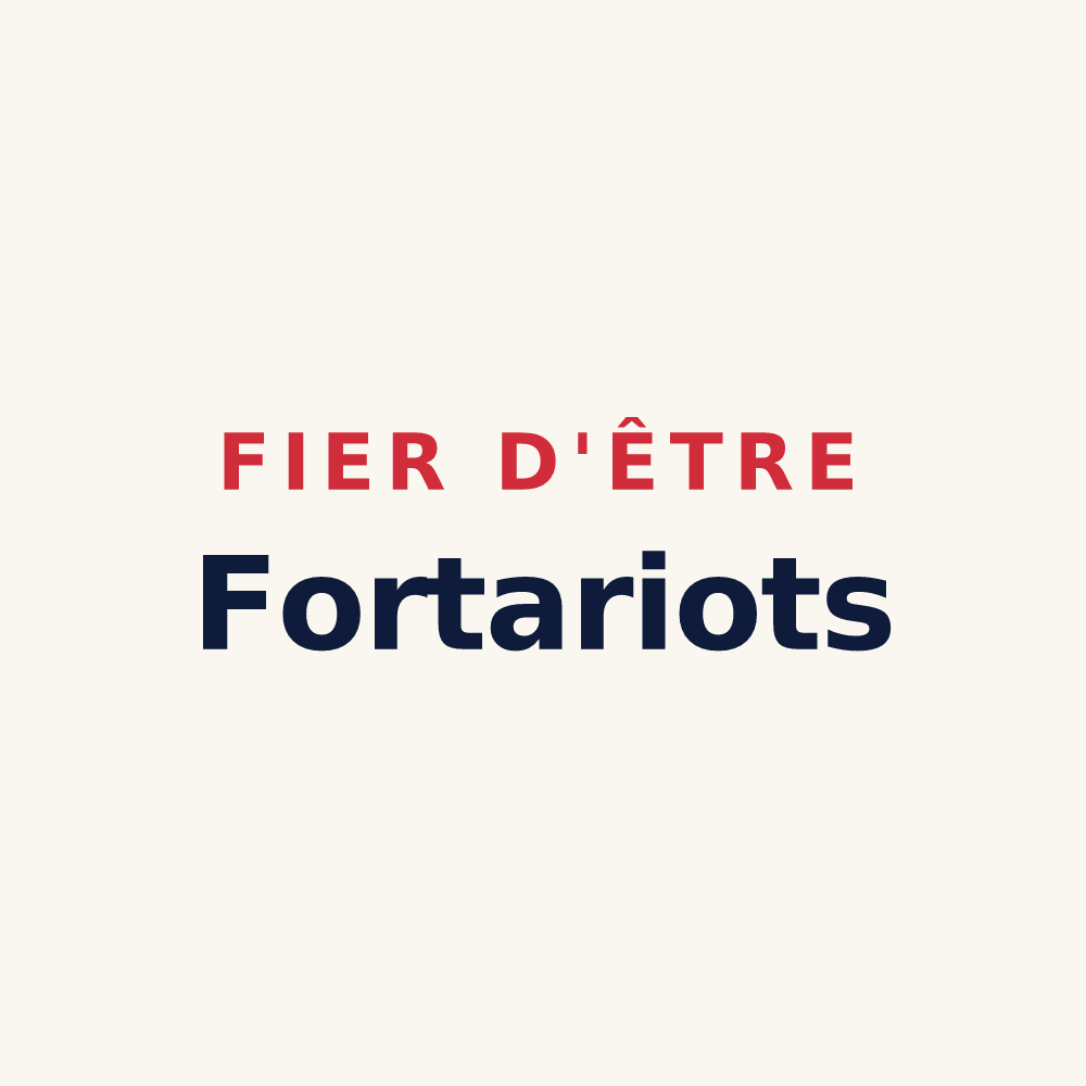 Tasse « Fier d'être Fortariots » — design pour La Forteresse