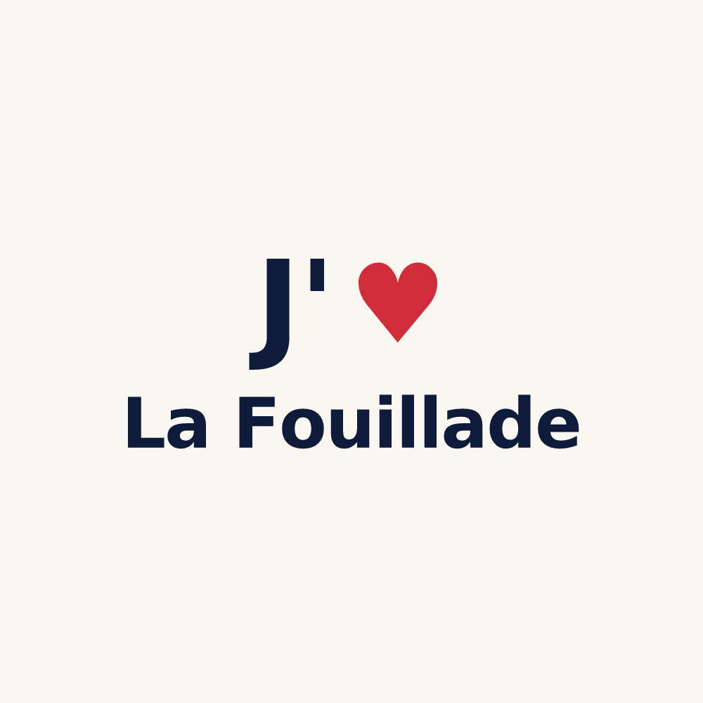 Tasse personnalisée La Fouillade — design J'aime La Fouillade