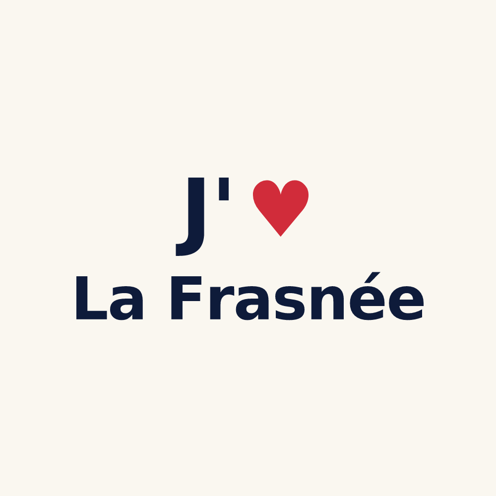 Tasse personnalisée La Frasnée — design J'aime La Frasnée