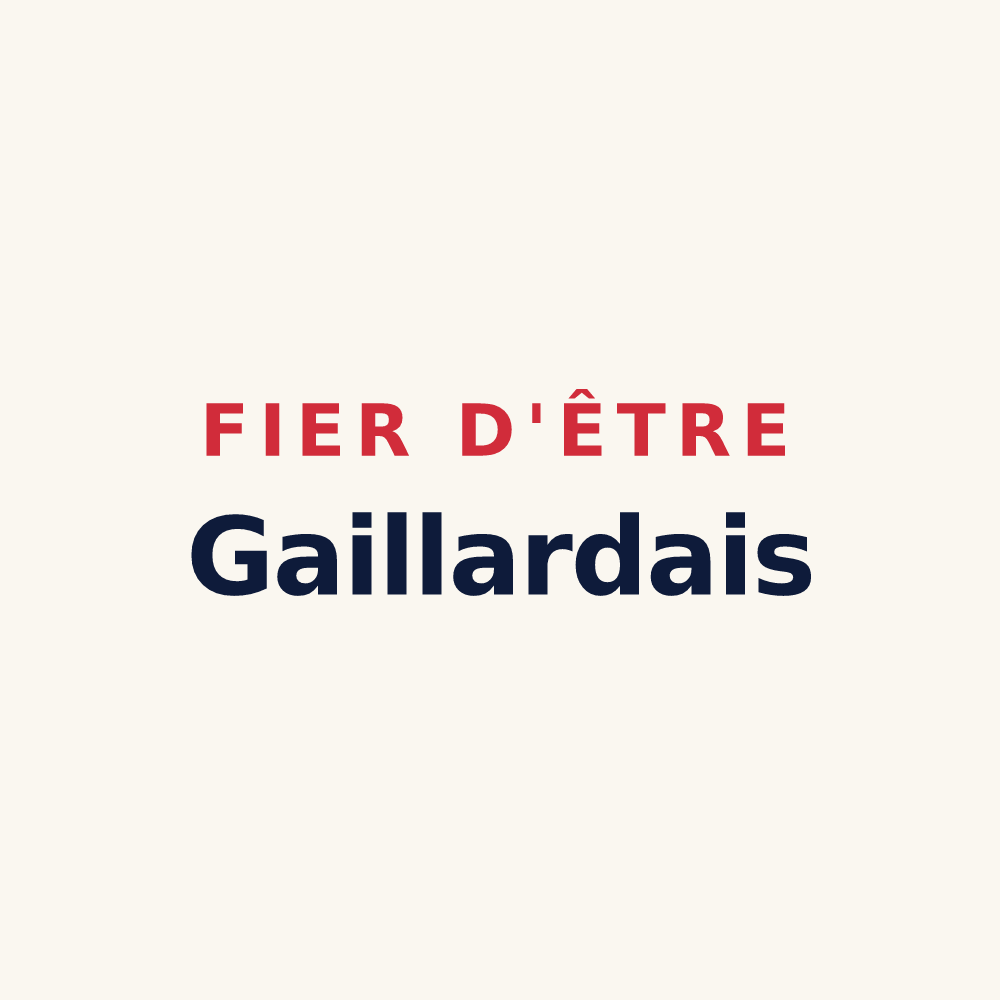 Tasse « Fier d'être Gaillardais » — design pour La Gaillarde
